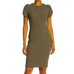 Calvin Klein Tulip Sleeve Sheath Dress